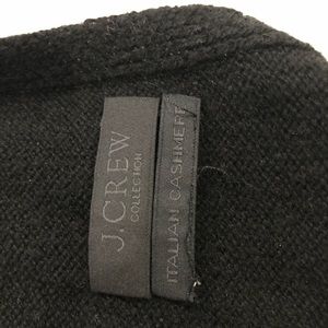 J Crew Collection Black Oversized Cashmere Scarf